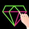 Single line path connecting grid points in Single Line Puzzle